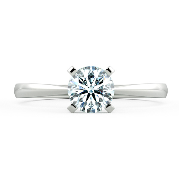 Four Prongs Solitaire Peg-head Engagement Ring NCH1103 2