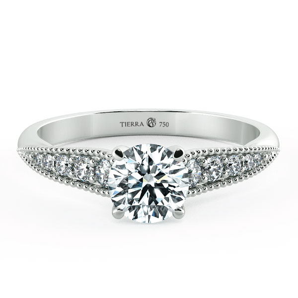 Solitaire Engagement Ring with Eternity Band NCH1808 1