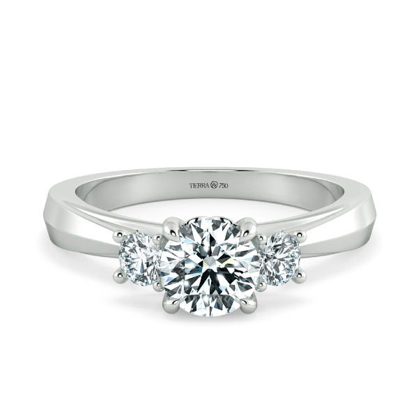 Nhẫn đính hôn kim cương Threestone Dulcia NCH3208