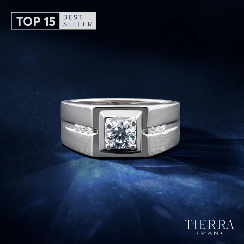 Nhẫn nam bạch kim kim cương NNA3117 - Top 15 Best Seller