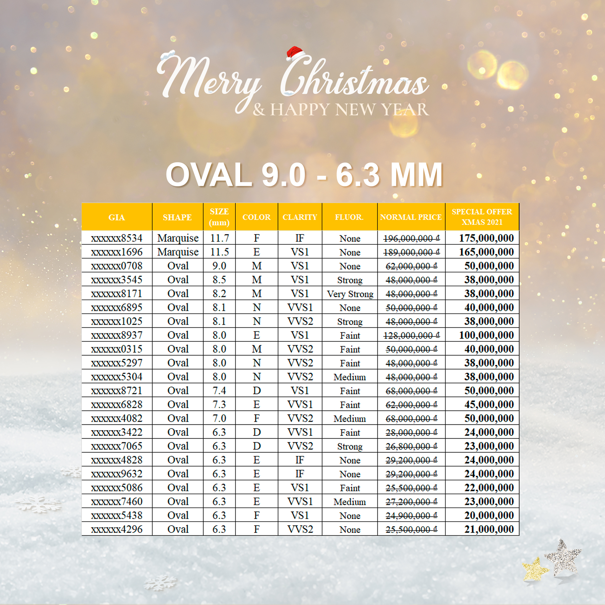Diamond offer with a total value of over 2 billion VND - Celebrate Christmas and New Year in your style! - 8