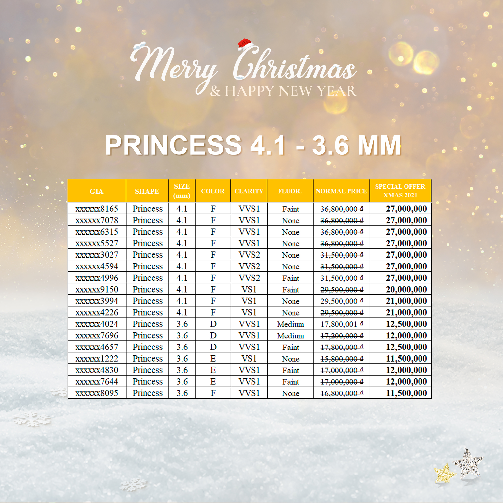 Diamond offer with a total value of over 2 billion VND - Celebrate Christmas and New Year in your style! - 4