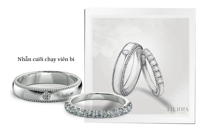 Top mẫu nhẫn cưới vàng trắng & bạch kim, nhẫn cặp, nhẫn nam & nhẫn nữ