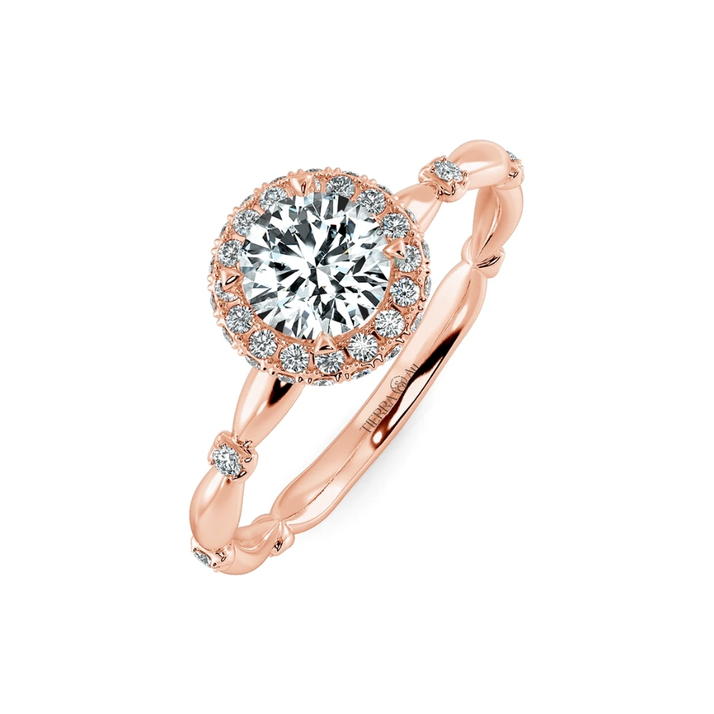 Top 10 mẫu nhẫn cầu hôn Halo sang trọng, lấp lánh 2026 4 Nhẫn cầu hôn Halo Dear Darling NCH2407
