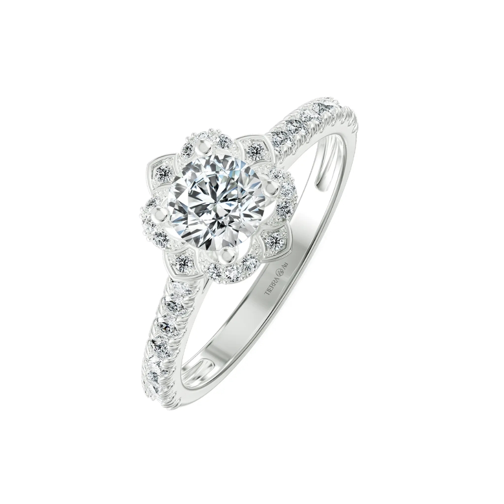 Top 10 mẫu nhẫn cầu hôn Halo sang trọng, lấp lánh 2026 8 Nhẫn cầu hôn Halo NCH2202