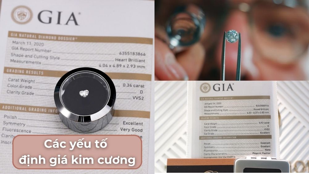 Định giá kim cương dựa trên những yếu tố gì?