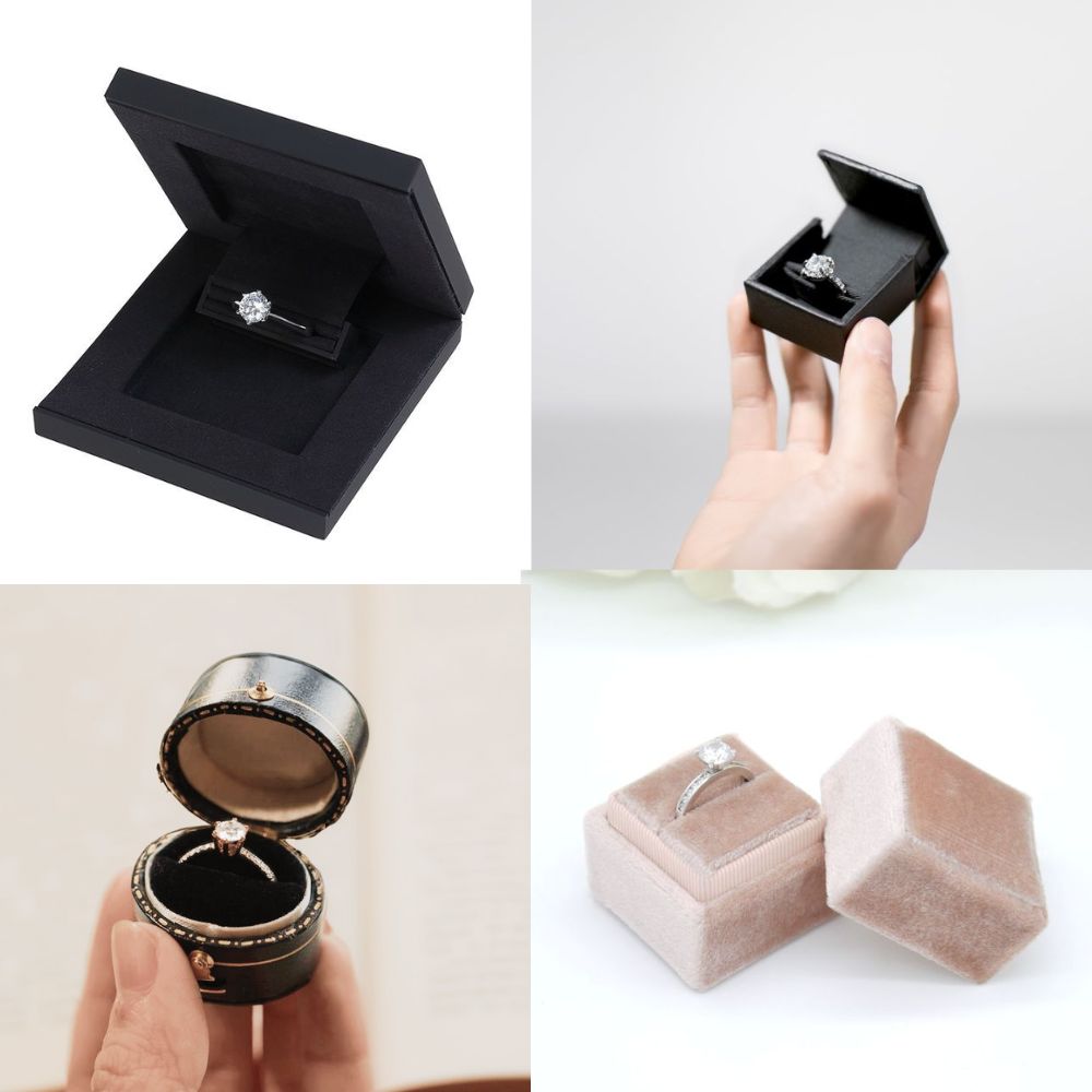 Hộp nhẫn cầu hôn mini siêu mỏng (slim ring box)
