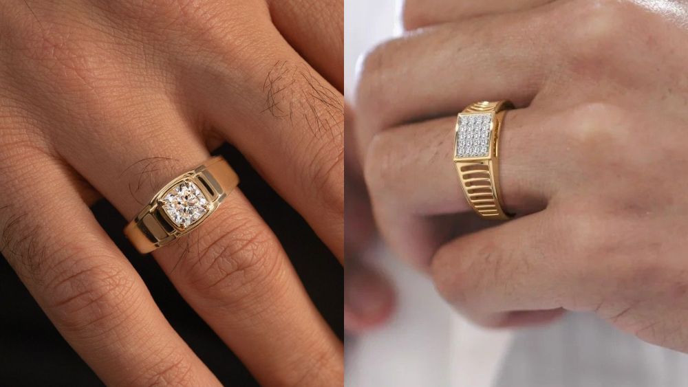Nhẫn vàng 14K thiết kế bản nhỏ khoảng 5 triệu