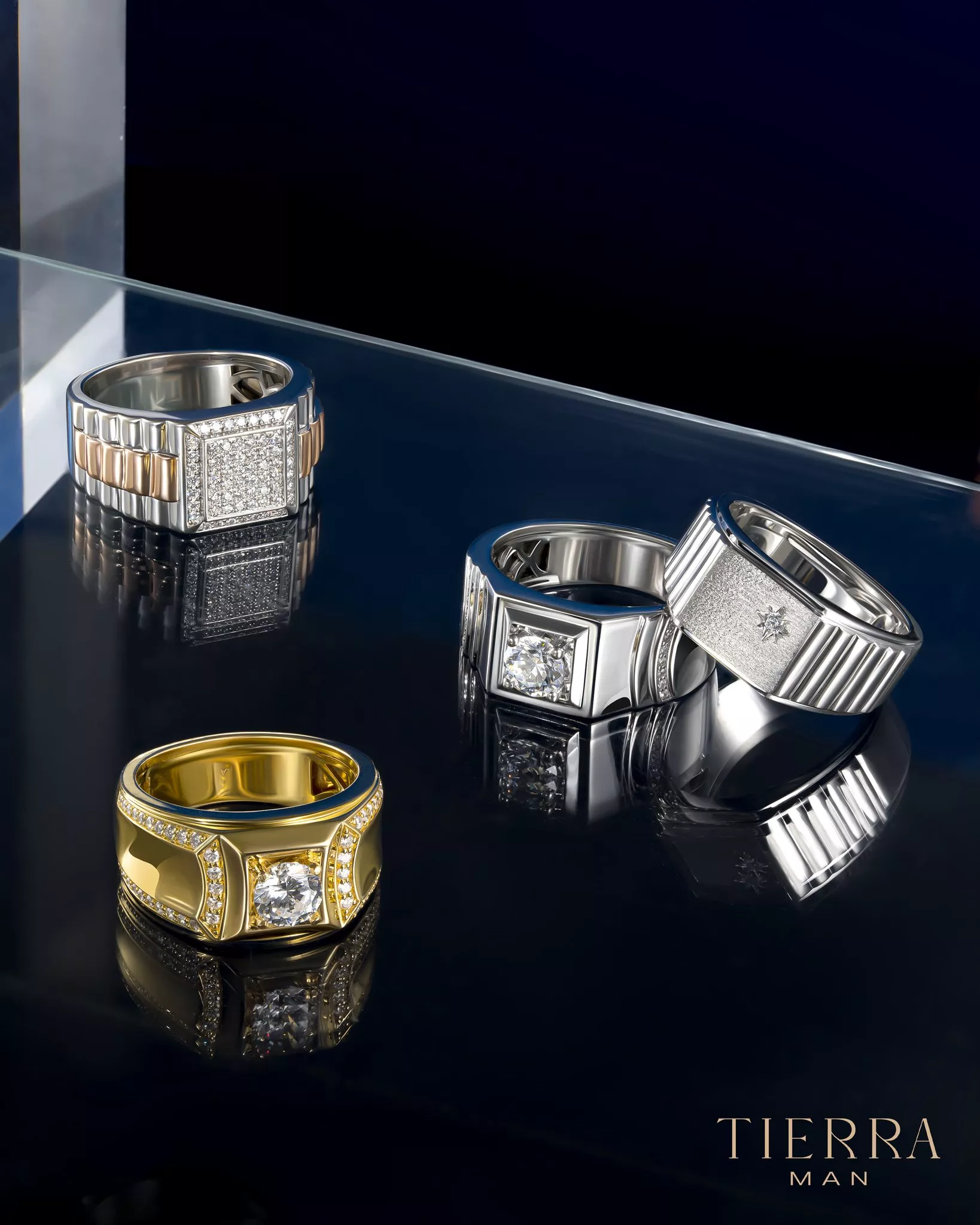 Những kiểu dáng nhẫn nam đẹp 18K