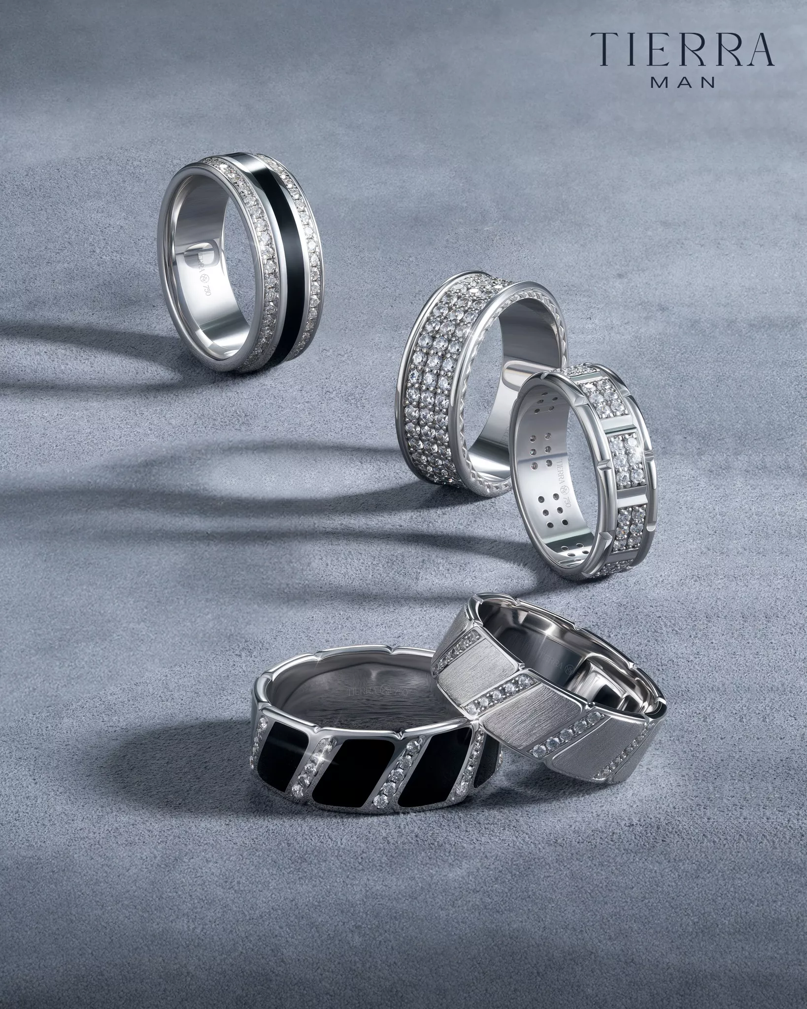 Nhẫn nam đẹp 18K kiểu dáng Eternity