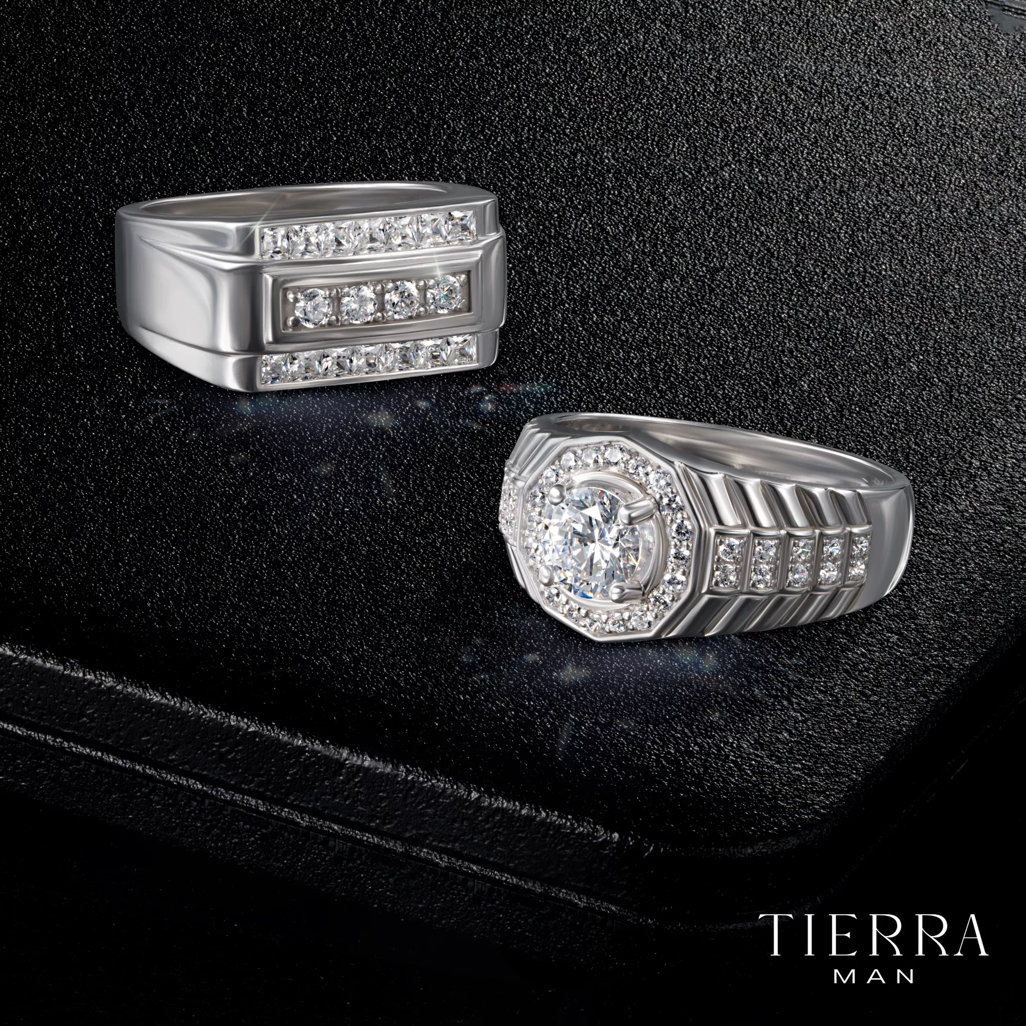 Nhẫn nam đẹp 18K cách điệu mới lạ