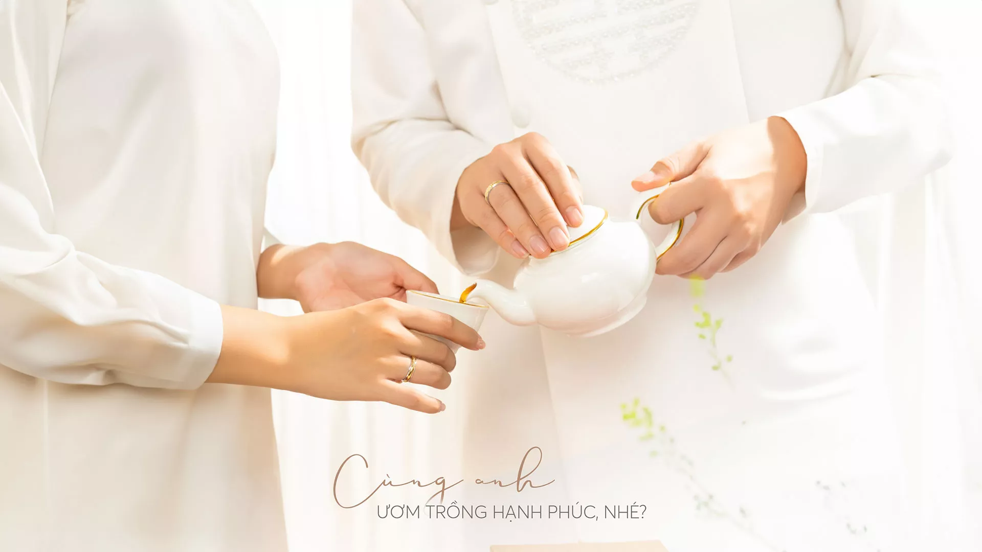 Xu hướng nhẫn cưới vàng trắng dành cho cặp đôi trẻ hiện đại