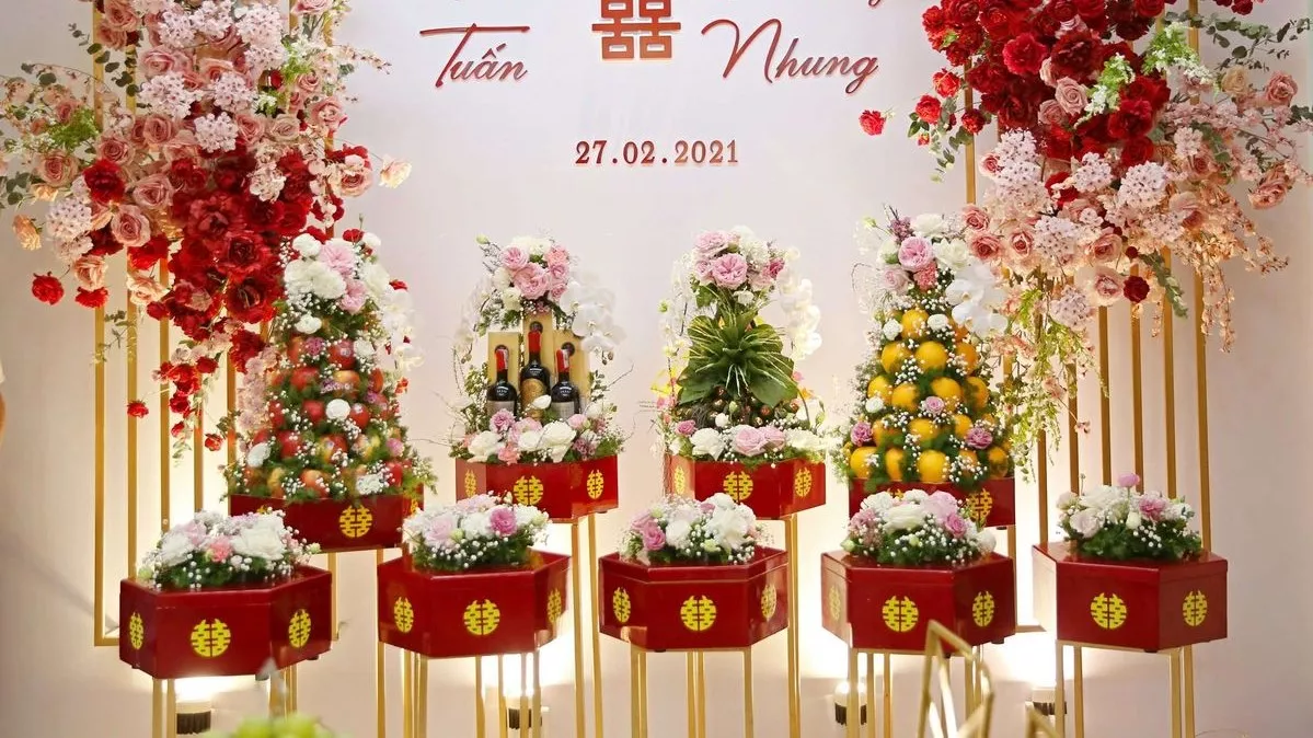 9 tráp ăn hỏi gồm những gì? Thứ tự bê 9 tráp đám hỏi trong ngày trọng đại