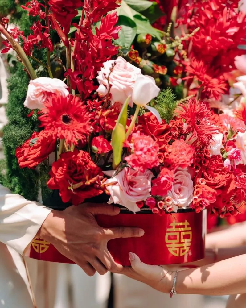 Thứ tự bê 9 tráp ăn hỏi chuẩn truyền thống Việt Nam