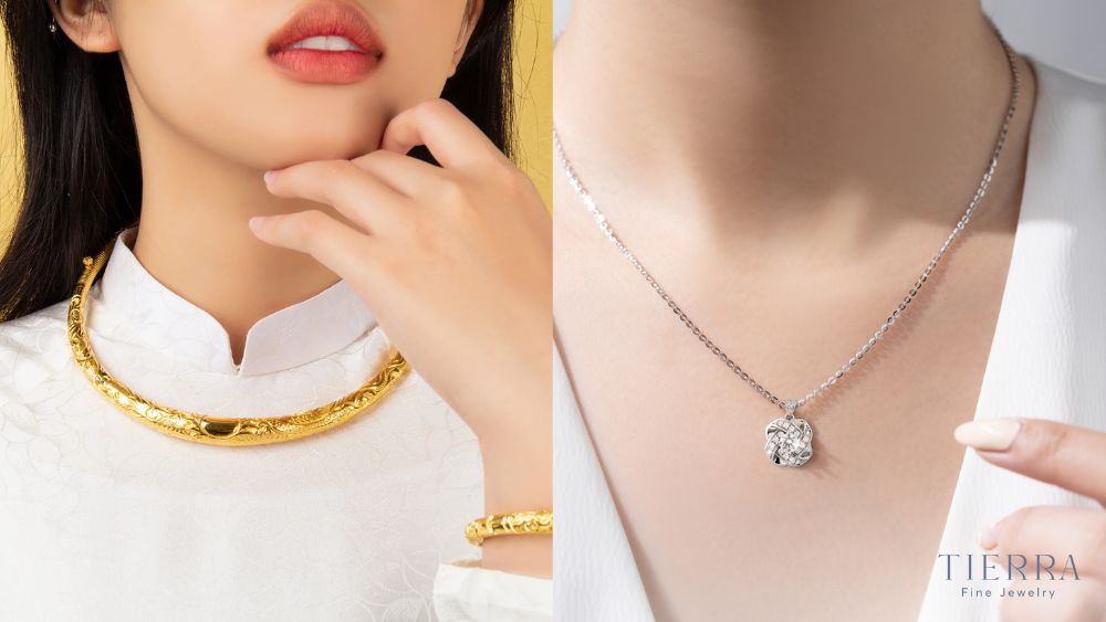 Kiềng vàng/dây chuyền/vòng cổ cưới