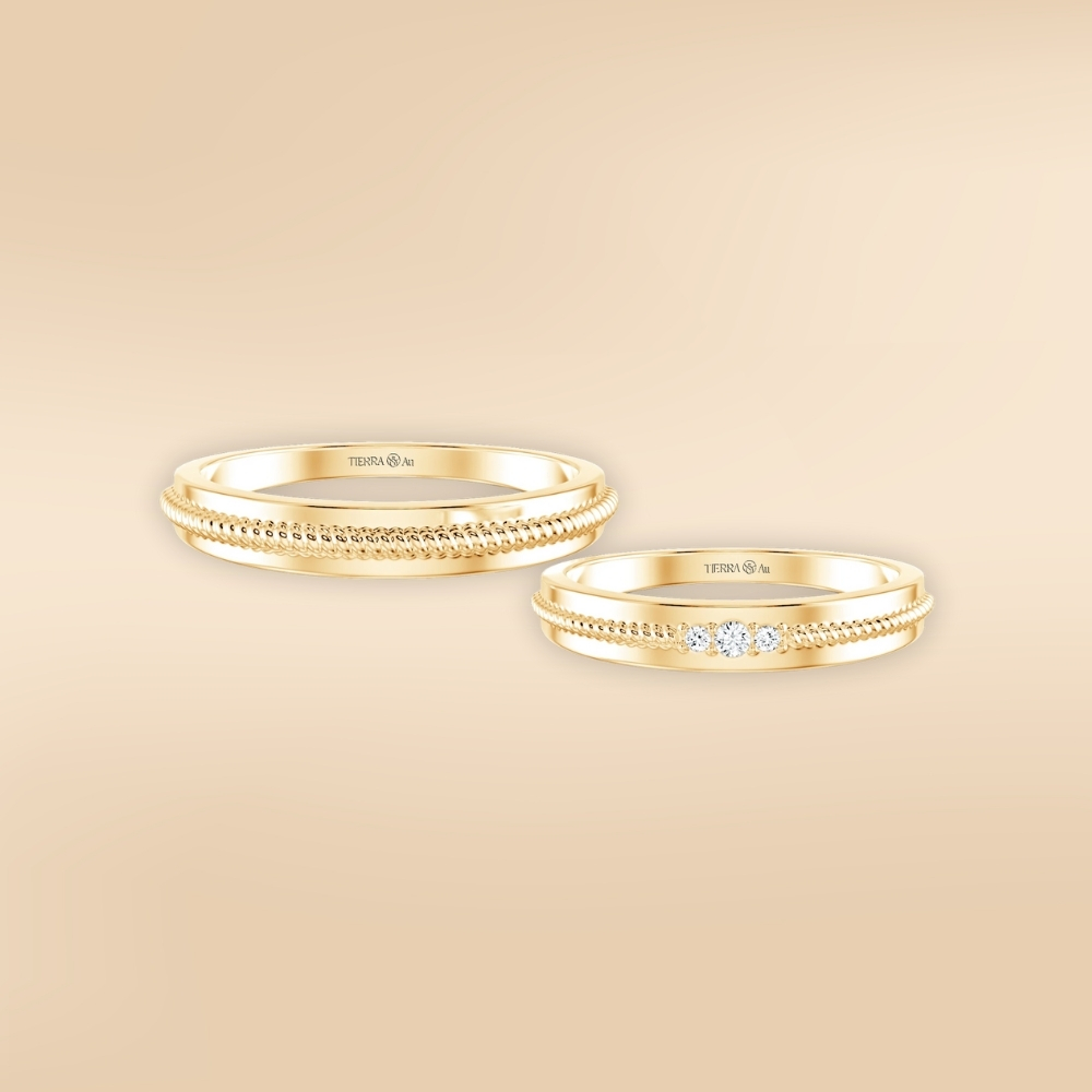 Top 15 mẫu nhẫn kim cương tấm đẹp thanh lịch nhất 2025 16 Nhẫn cưới kim cương tấm BNC2018