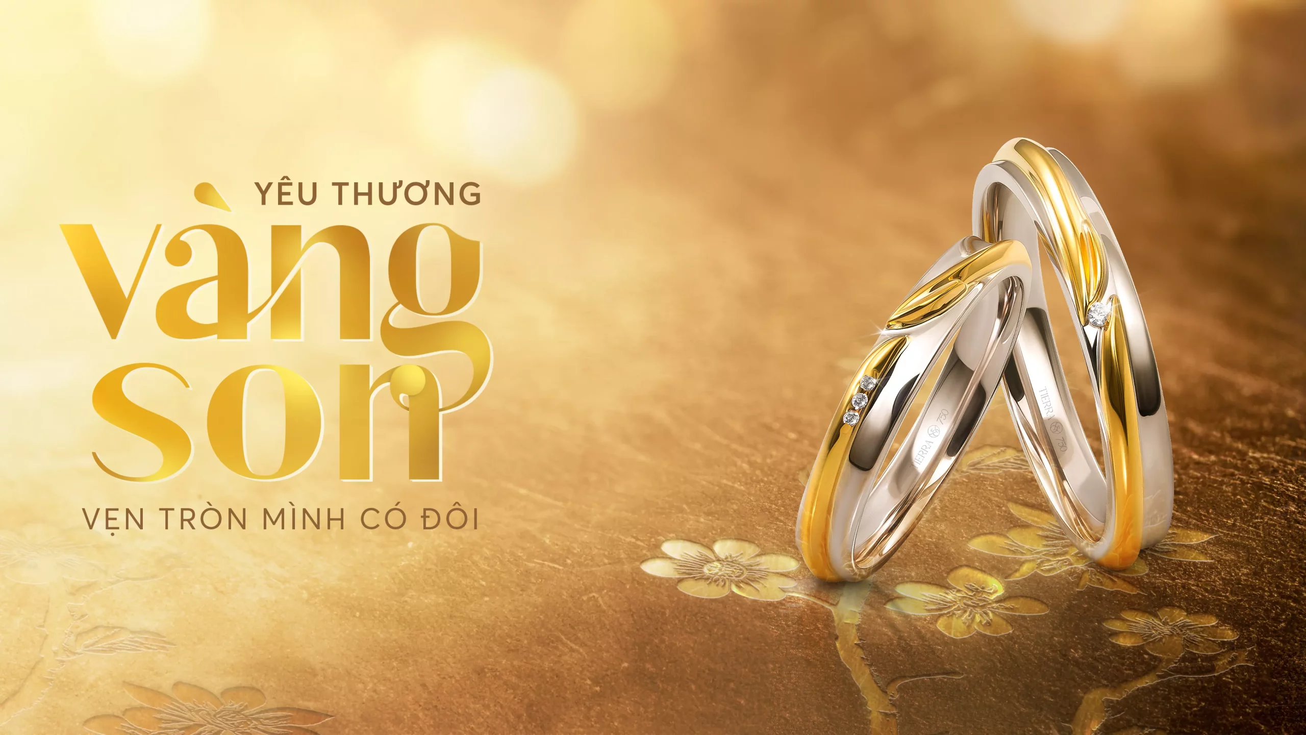 Bộ sưu tập nhẫn cưới Yêu Thương Vàng Son