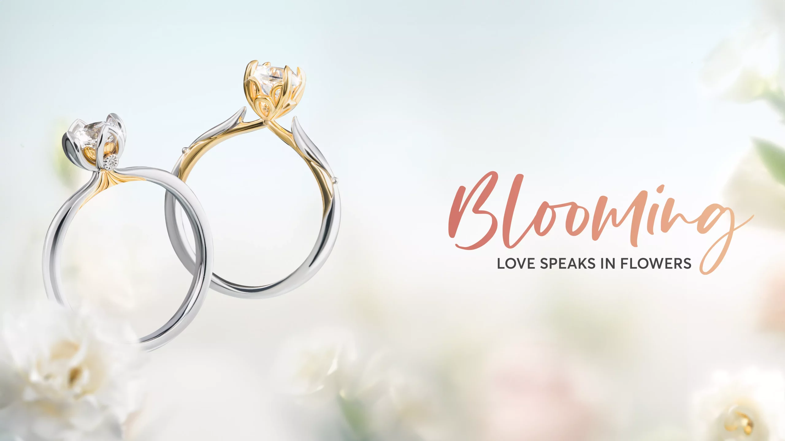 Bộ sưu tập nhẫn cầu hôn mới nhất “Blooming, Love speaks in flowers”