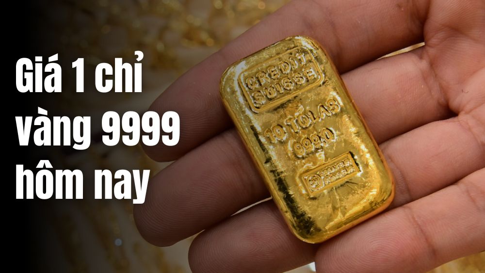 Vàng 9999 hôm nay giá bao nhiêu 1 chỉ tại SJC, PNJ, BTMC, BTMH?