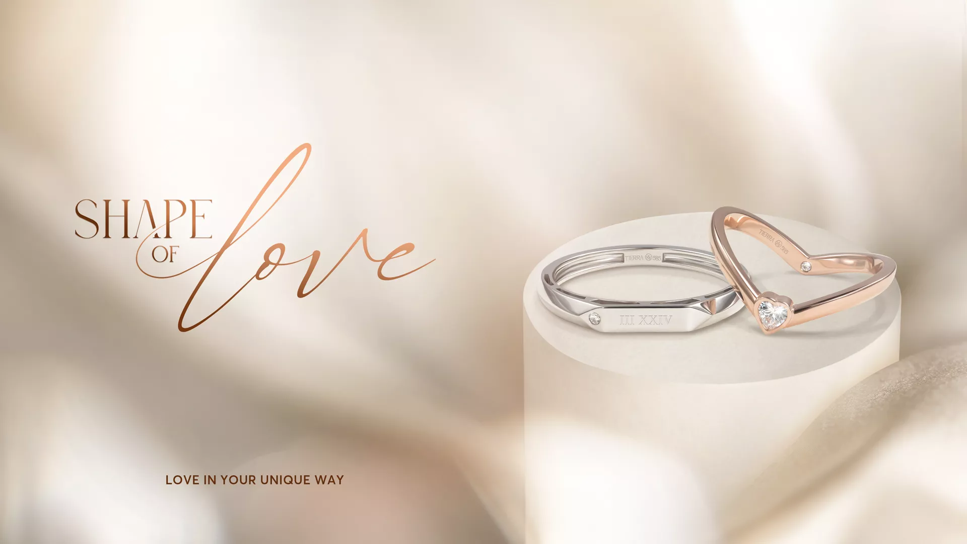 Bộ sưu tập nhẫn cưới Shape Of Love - Love in your unique way