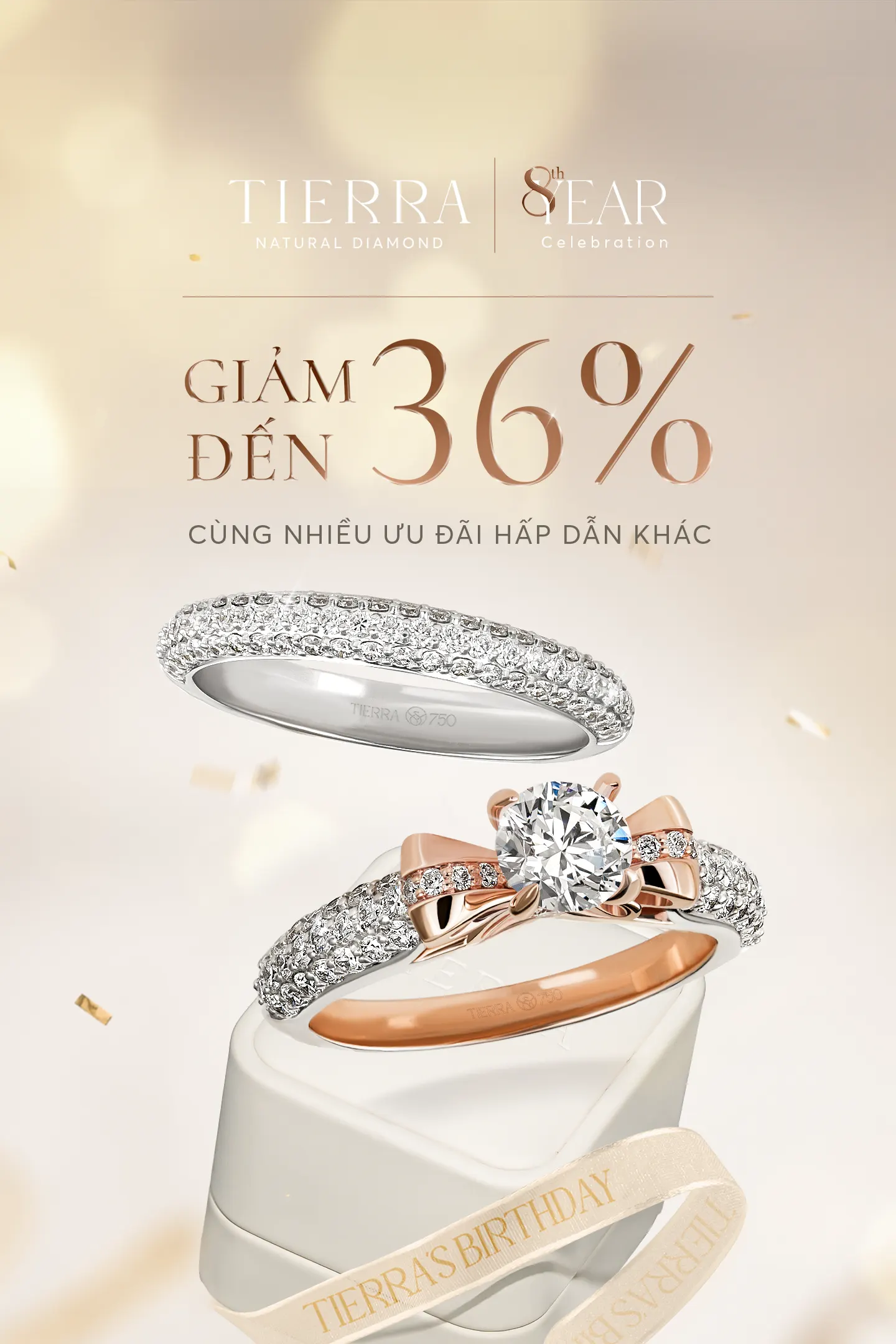 Chào tháng sinh nhật Tierra tung ưu đãi lên đến 36% cùng nhiều quà tặng hấp dẫn