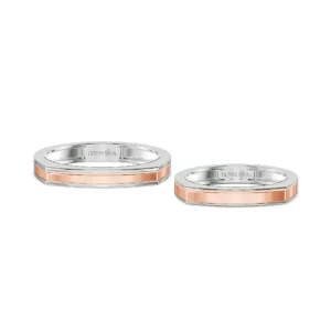 Nhẫn cưới nam Mr & Mrs. Right BCM7005