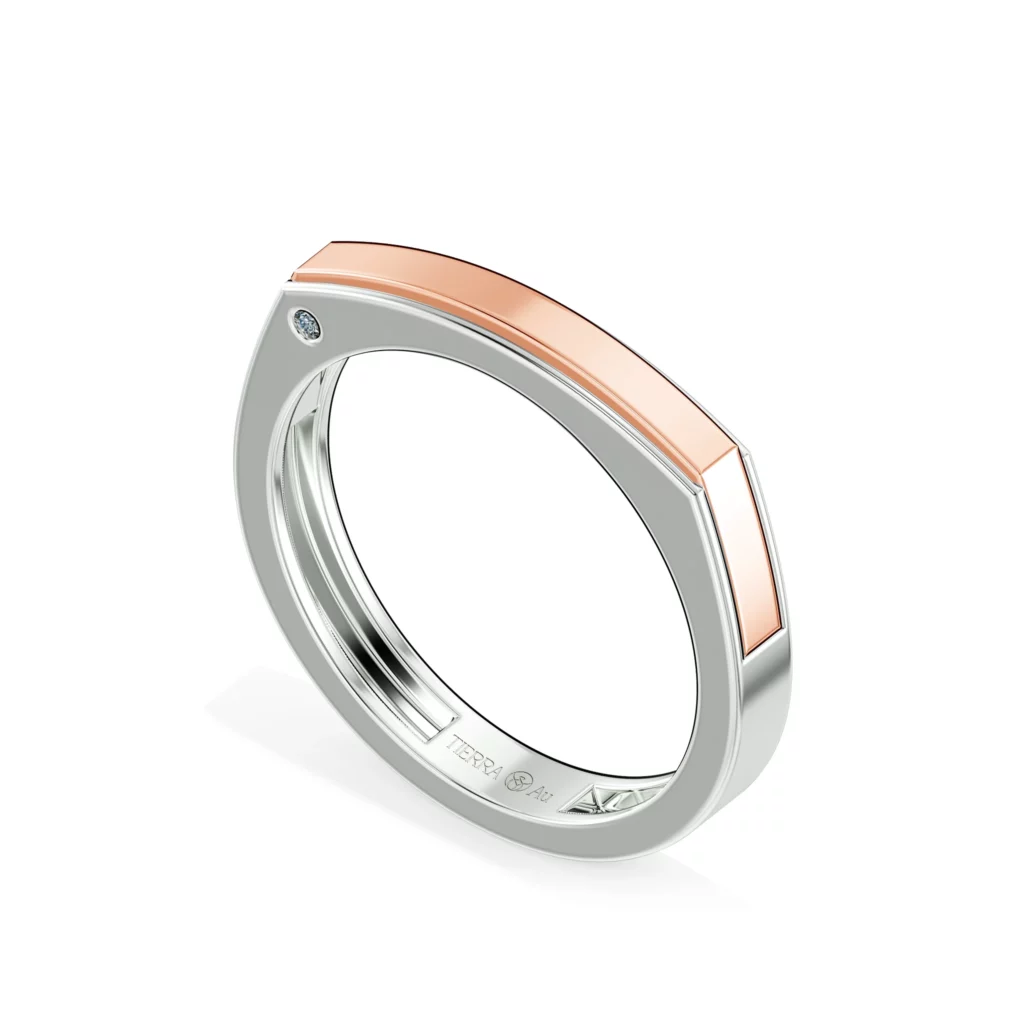 Nhẫn cưới nam Mr & Mrs. Right BCM7005