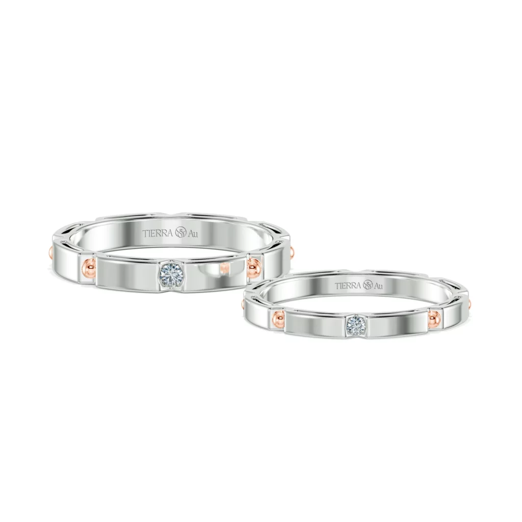 Nhẫn cưới nam Destiny Hallf BCM7008