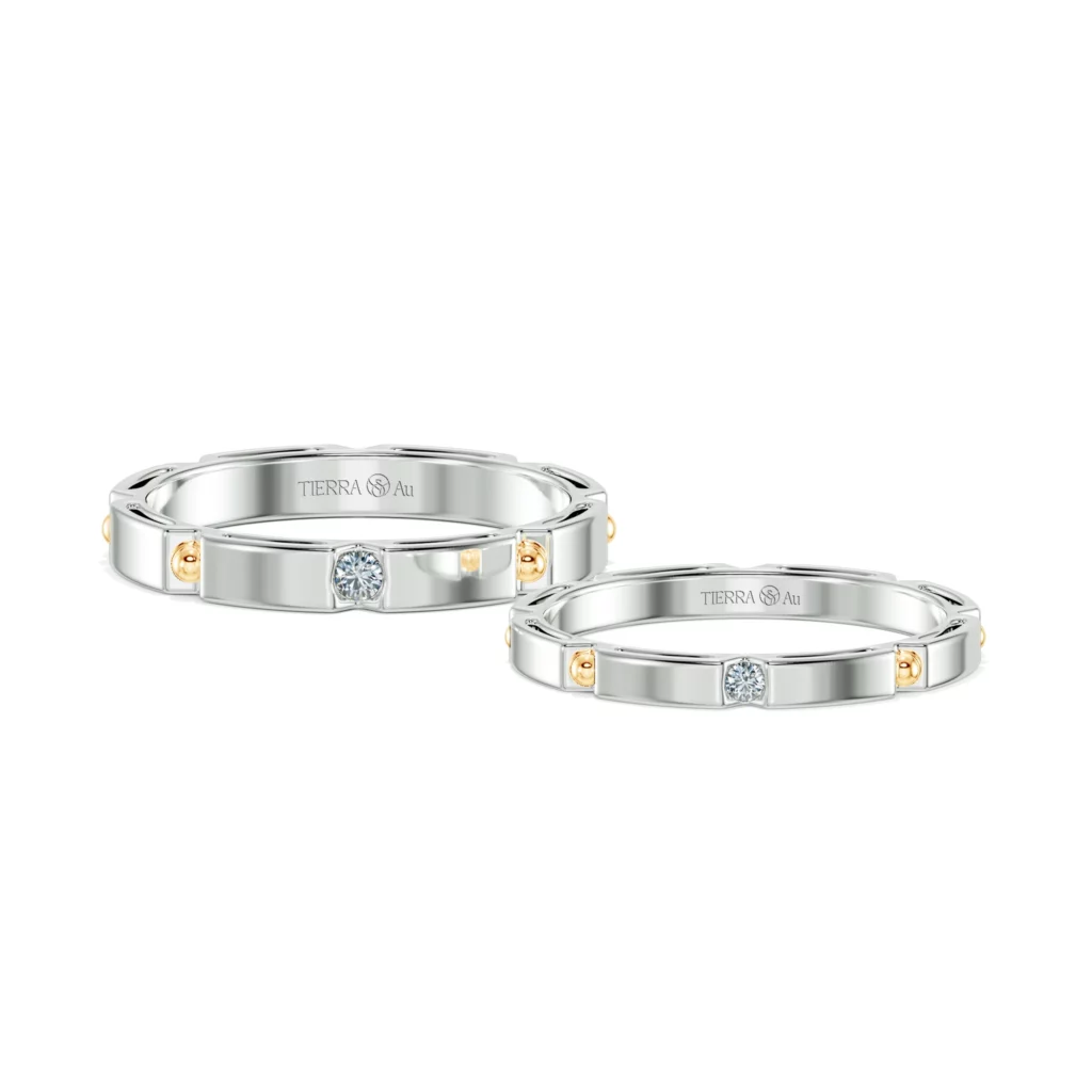 Nhẫn cưới nam Destiny Hallf BCM7008