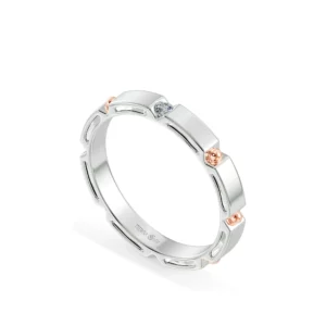 Nhẫn cưới nam Destiny Hallf BCM7008