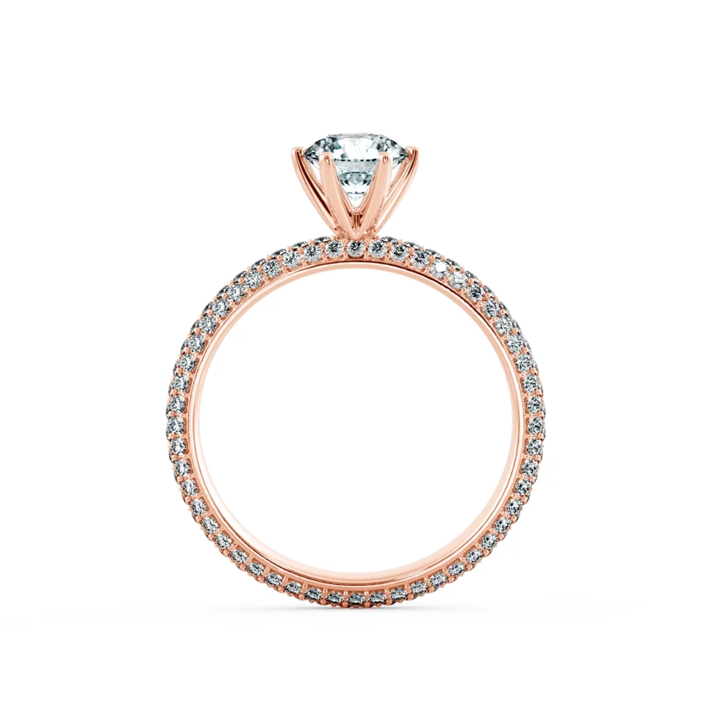 Nhẫn cầu hôn Flaming Lines NCH1206