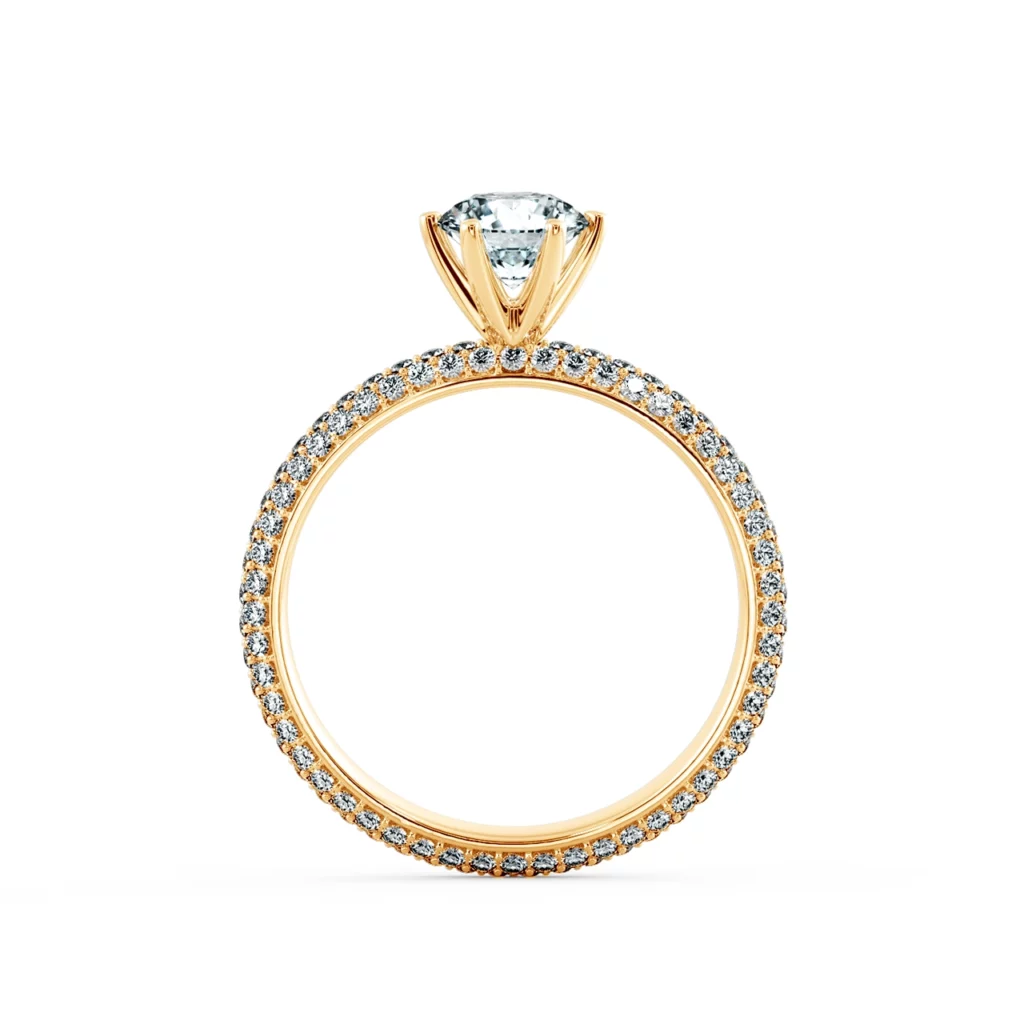 Nhẫn cầu hôn Flaming Lines NCH1206