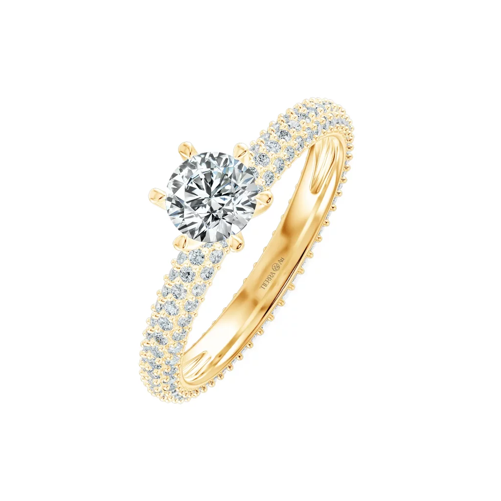Nhẫn cầu hôn Flaming Lines NCH1206