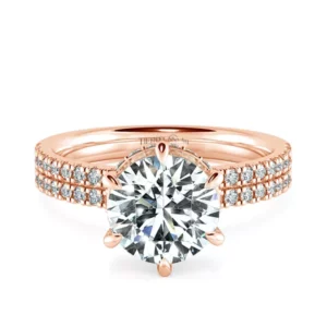 Nhẫn nữ KC Basket Diamond & Wide Band UKC1207