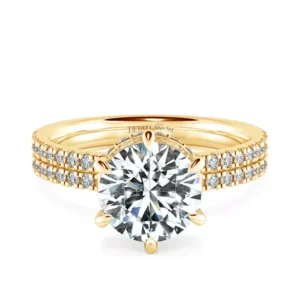 Nhẫn nữ KC Basket Diamond & Wide Band UKC1207
