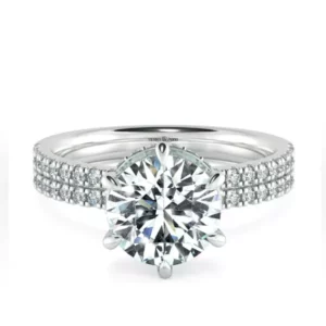 Nhẫn nữ KC Basket Diamond & Wide Band UKC1207