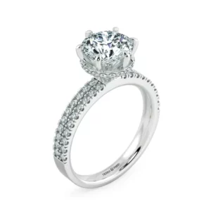 Nhẫn nữ KC Basket Diamond & Wide Band UKC1207
