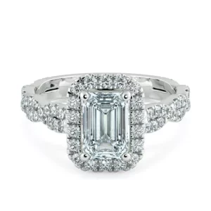 Nhẫn nữ KC Emerald And Twisted Diamond Band UKC8205