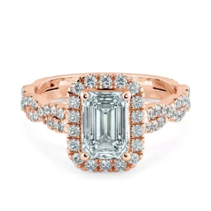 Nhẫn nữ KC Emerald And Twisted Diamond Band UKC8205