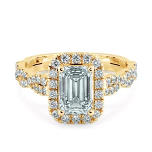 Nhẫn nữ KC Emerald And Twisted Diamond Band UKC8205