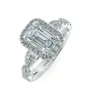 Nhẫn nữ KC Emerald And Twisted Diamond Band UKC8205