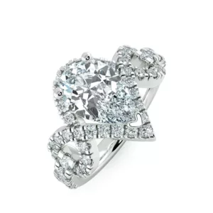 Nhẫn nữ KC Custom Pear Cut UKC8302
