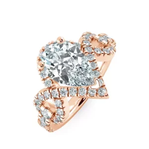 Nhẫn nữ KC Custom Pear Cut UKC8302