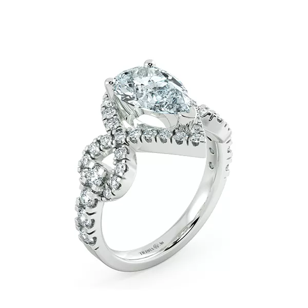 Nhẫn kim cương Custom Pear Cut NKC8302