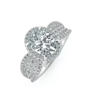 Nhẫn nữ KC Five Stone With Bridge Accent Stone UKC8503