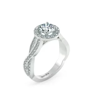 Nhẫn nữ KC Halo Twisted Band UKC2406