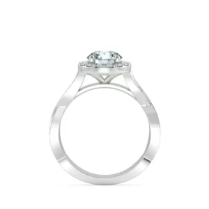 Nhẫn nữ KC Halo Twisted Band UKC2406