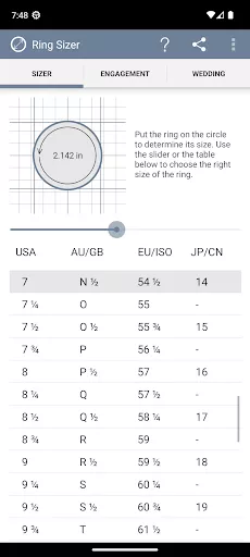 App đo size nhẫn Ring Sizer by Jason Withers