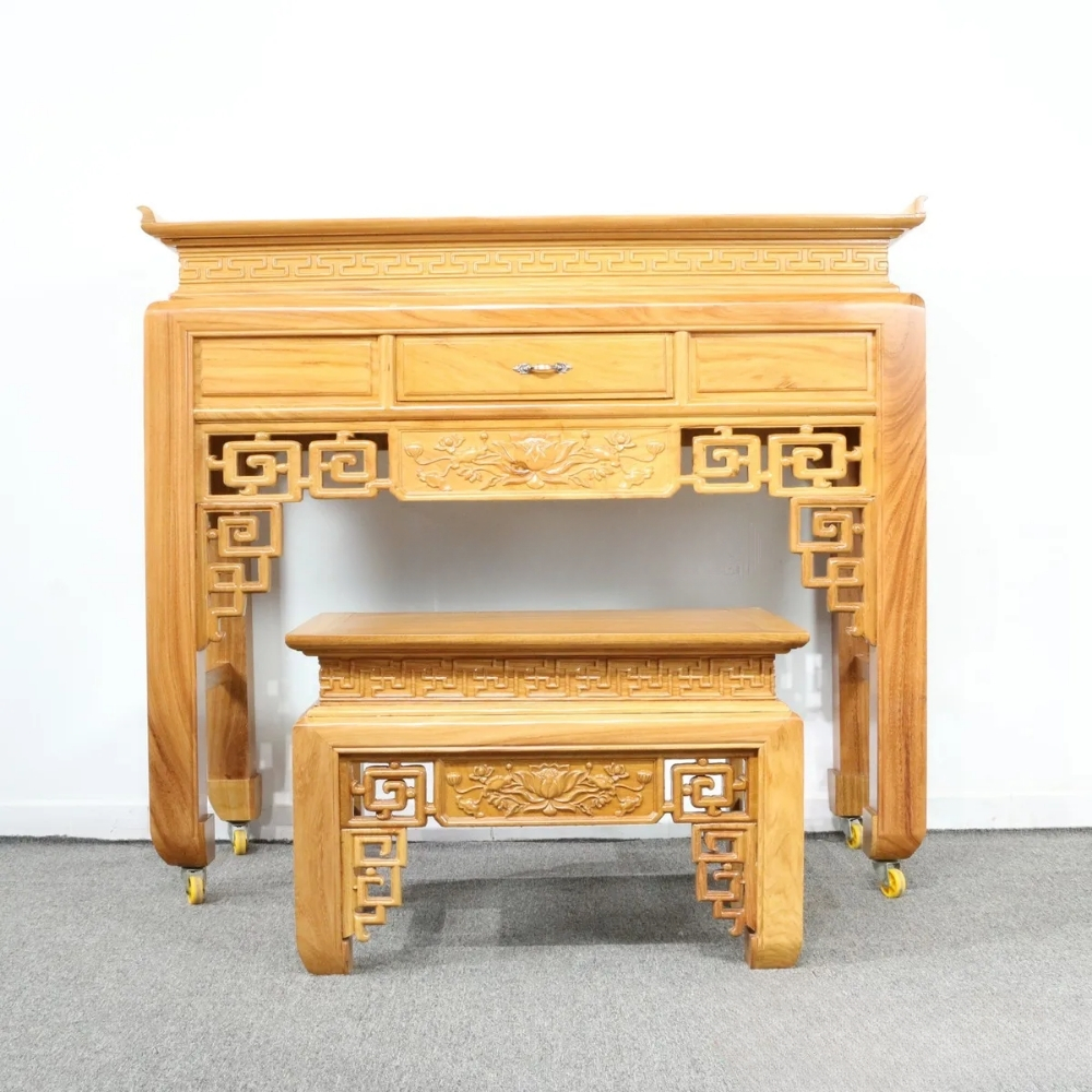 Các mẫu bàn thờ gia tiên đơn giản đẹp 1 tầng, 2 cấp, 3 cấp 6 Bàn thờ gia tiên nhỏ số 2