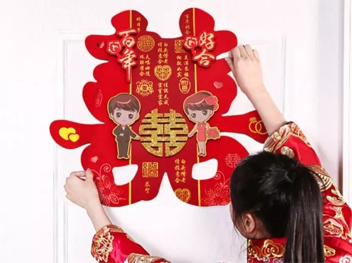 Trang trí chữ Hỷ cho đám cưới
